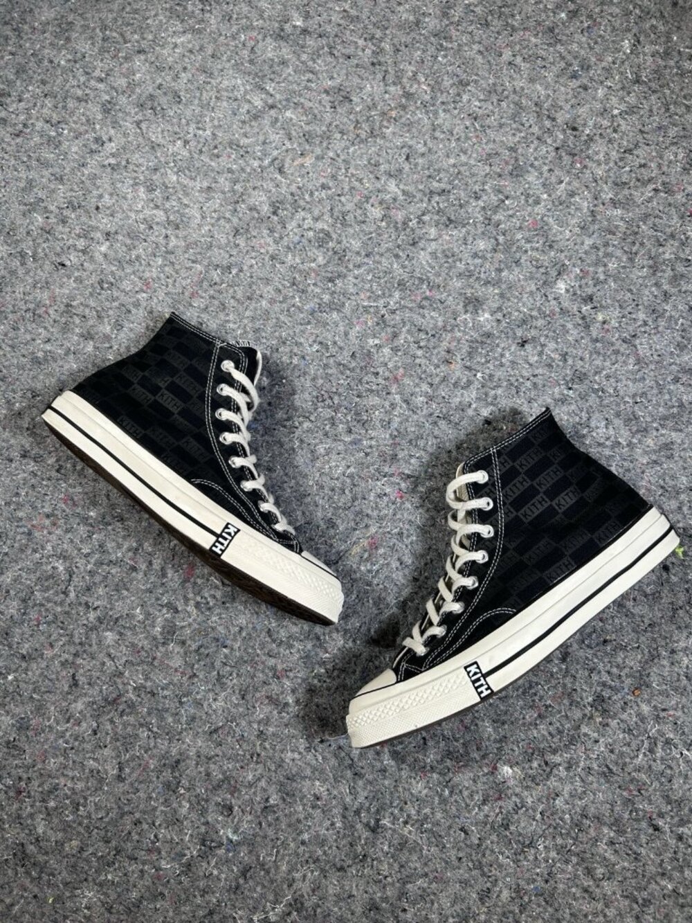 Kith x Converse Chuck Taylor All Star 70 Hi Black Monogram Sz 9.5 165521C